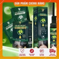 Nhuộm Tóc. Dầu gội phủ bạc BLACK HAIR nhuộm tóc thông minh gội đen và nâu thảo dược tự nhiên an toàn Sản Phẩm Chính hãng