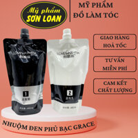 Nhuộm tóc đen phủ bạc cao cấp Grace 480mlx2 ( lovewarmth )