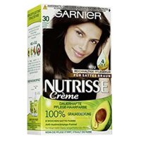 NHUỘM TÓC GARNIER NUTRISSE CREME COLORING ESPRESSO DARK BROWN màu số 30 – NÂU SẪM