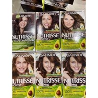 Nhuộm tóc Garnier Nutrisse hàng Đức - Phủ bạc, mềm tóc, lên màu đều và bền