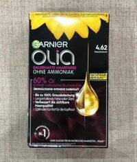 NHUỘM TÓC GARNIER OLIA MÀU 4.62 –  Màu đỏ Cashmere
