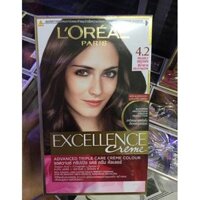 Nhuộm Tóc LOreal Exc Crème #4.20 Nâu Ánh Tím 172ml