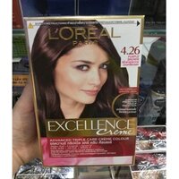 Nhuộm Tóc LOreal Exc Crème #4.26 Nâu Tím Ánh Đỏ 172ml 05