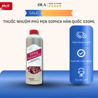 Nhuộm tóc màu khói, đỏ tím,xanh tím,phủ mịn bóng sophia Hàn Quốc 530 ml - mỹ phẩm ola