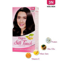 Nhuộm Tóc Phủ Bạc Dạng Kem Bigen Silk Touch  3N Nâu Đen - Màu thời trang 135ml
