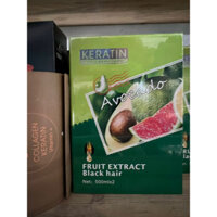 Nhuộm Tóc Phủ Bạc Đen Keratin Avocado Không Dính Da Đầu