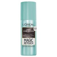Nhuộm tóc phủ bạc tạm thời L'Oreal Paris Magic Retouch Temporary Root Concealer Spray - Dark Brown.Nâu đen#