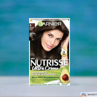 Nhuộm tóc số 3 màu đen phủ bạc Garnier Nutrisse Creme, hàng Đức