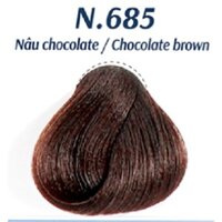 NHUỘM TÓC THẢO DƯỢC PHỦ BẠC [ Nâu Chocolate ] - Không Amoniac - Siêu Dưỡng Tự Nhiên  LAVOX 40MLx2 - N.685