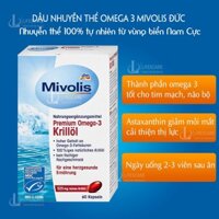 Nhuyễn thể omega 3 Krill oil Đức, dầu cá krill omega 3 chiết suất từ nhuyễn thể krill biển nam cực