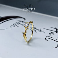 NHV250 Nhẫn vàng 10K 416 SENYDA nhánh nụ đá - 18mm