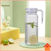 [Ni] Bình nước thủy tinh cao cấp có vòi không tràn Hoàn hảo cho cà phê Nước ép sữa cấp thực phẩm Bộ 2 thiết kế trong suốt