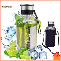 [Ni] Bình nước thủy tinh Borosilicate Chai thủy tinh đa năng Bình nước thủy tinh không chứa Bpa cao cấp có miệng rộng Uống chống rò rỉ chịu nhiệt cho sức khỏe cho Đông Nam