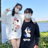 [Nỉ Chân Cua] Áo Đôi Sweater Mickey NY Đeo Túi Nhiều Màu Vải Nỉ Chân Cua Cao Cấp Unim Store - SW22