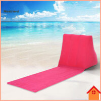 [Ni] Gối cắm trại di động Gối cắm trại bơm hơi di động dành cho du lịch ngoài trời Đệm hình tam giác nhẹ cho chuyến phiêu lưu đi biển và mùa hè Gối đổ xô bằng nhựa Pvc có thể gập lại