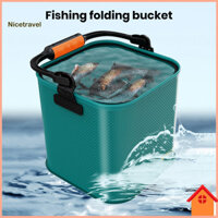 [Ni] Thùng Cá Dày Lưới Bao Xô Cá Di Động Có Thể Gập Lại Có Thể Gập Lại Có Dây Kéo Đôi Lưới Bảo Quản Nước Có Thể Gập Lại Cho Phụ Kiện Câu Cá