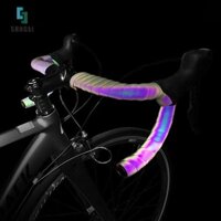 (Niangben001) Băng ghi đông xe đạp đi xe đạp Ánh sáng phản quang thanh xe đạp Quấn da Pu [MỚI]