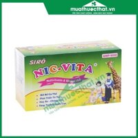 Nic Vita - giúp ăn ngo,  gia tăng chuyển hoá hấp thu tối đa dinh dưỡng và phát triển chiều cao- 20 ống