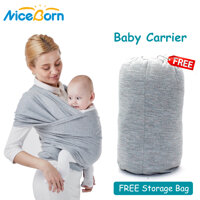 NiceBorn Địu dạng balo Địu em bé có ghế ngồi nhẹ nhàng thoải mái Baby Wrap Carrier FREE Storage Bag LazadaMall