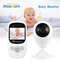NiceBorn Máy Báo Khóc Em Bé không dây màn hình lớn siêu nét 2.4GHz Wireless Wifi Pet Baby Monitor Night Vision Baby Monitor Wireless Baby Security Camera 4 Lullabies LazadaMall