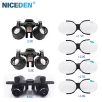 Niceden Phụ kiện nha khoa Phụ tùng thay thế Đèn pha LED Ống nhòm 2.5X / 3.5X 5W Đèn pha phẫu thuật Nha khoa Kính lúp
