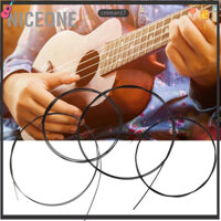 NiceOne  Bộ 5 Phụ Kiện Thay Thế Dây Đàn Ukulele Nylon Màu Đen Cho U102
