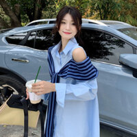 Niche Design Áo sơ mi polo quây quây Áo sơ mi nữ