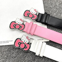 Niche Hot Girl Millennium Belt Màu hồng kitt Lớp hello Jeans Phong cách mới Thắt lưng thắt lưng y2k