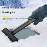 Nickolas Snow Remover, Phụ kiện rửa lốp ô tô Bàn chải tuyết trong suốt, Móc mùa đông Bàn chải thủy tinh 2 trong 1 Làm sạch máy cắt đá
