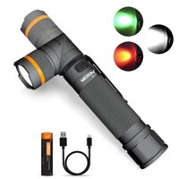 NICRON Đèn pin B70/B70plus Đèn LED 1200 Lumen 178 mét Khoảng cách Chùm Trắng/Đỏ/Xanh Đèn Đen Camo Đèn ngoài trời