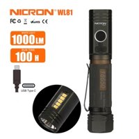 Nicron Đèn Pin led wl81 ip67 18650 Chống Thấm Nước Chuyên Dụng Chất Lượng Cao wl81