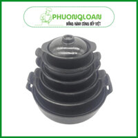 Niêu (tộ) gang đúc nguyên khối, niêu cơm, kho tộ, kho quẹt chống dính