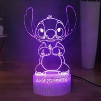 Night Lights Personalized night light 3D LED remote control in 16 colors