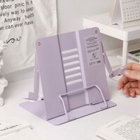 Nijia ins Morandi Xoay Tay Giá Đọc Sách Học Sinh Để Bàn Kim Loại Kẹp Sách Điểm Nhạc Đọc Sách Giá Đỡ Máy Tính Bảng nanyue.my20250323