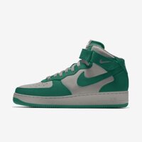 Nike Air Force 1 Mid By You - Cobblestone / Green