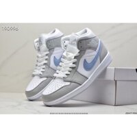 Nike AIR JORDAN 1 MID WHITE GREY CAO CẤP.