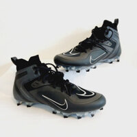 Nike Alpha Huarache 8 Elite LAX Đen Lacrosse Cleats Nam Size 8.5