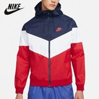 Nike Áo Khoác Thể Thao Có Mũ Trùm Siêu Nhẹ Chất Liệu nylon Dệt dc4113 100% Cho Nam