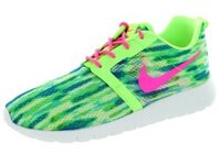 Nike Kids Rosherun Flight Weight GS White/Pink Pow/Menta/Flsh Lime Running Shoe