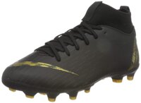 Nike Kids Unisex Superfly 6 Academy MG Soccer (Little Kid/Big Kid) Black/Metallic Vivid Gold 4 M US Big Kid