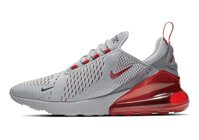 Nike Mens Air Max 270" Ohio State Running Shoes Wolf Grey/University Red/Ember Glow AH8050-018 Size 10.5