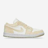 Nike Men’s White Air Jordan 1 Brand-embroidered Leather Low-top Trainers