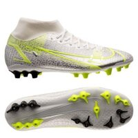 Nike Mercurial Superfly 8 Academy AG Silver Safari - White/Black/Metallic Silver/Volt - CV0842-107