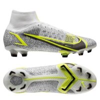 Nike Mercurial Superfly 8 Elite FG Silver Safari - White/Black/Metallic Silver/Volt - CV0958-107