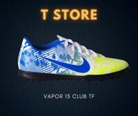 Nike Mercurial Vapor 13 Club Neymar TF Jogo Prismatico- White/ Race Blue/ Volt/ Black AT8000-104