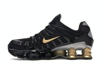 Nike Shox TL/Neymar Jr. BV1388 001 Black/Metallic Gold-Metallic Silver Running Shoes