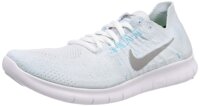 Nike Womens Free RN Flyknit 2017 Running Shoe PURE PLATINUM/METALLIC SILVER 8.5