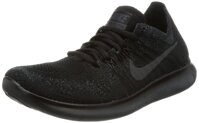 Nike Women's Free RN Flyknit 2017 Running Shoe Black/Anthracite-Anthracite