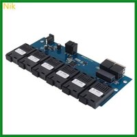 Niki PCBA Board 10M 100M Bộ chuyển đổi phương tiện sợi quang 2 RJ45 sang 6SC Kết nối sợi A + B 1310nm 1550nm Cổng 20KM