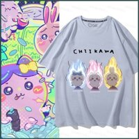 Niko Chiikawa Usagi mùa hè Cosplay vải Áo thun Anime tay ngắn